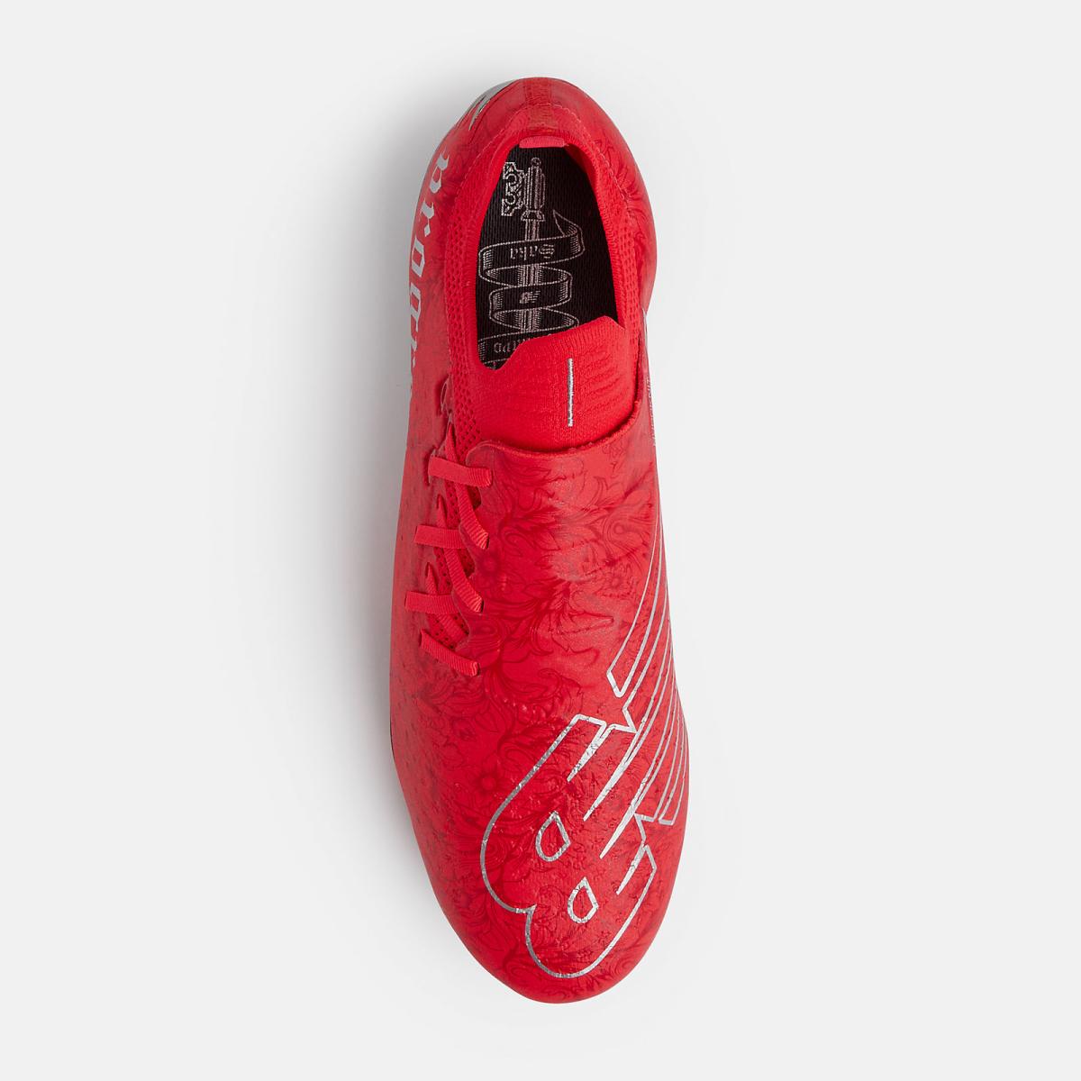 Soccer | Men/Women New Balance Bukayo Saka Furon V7 Pro FG Energy Red With Team Red And Silver