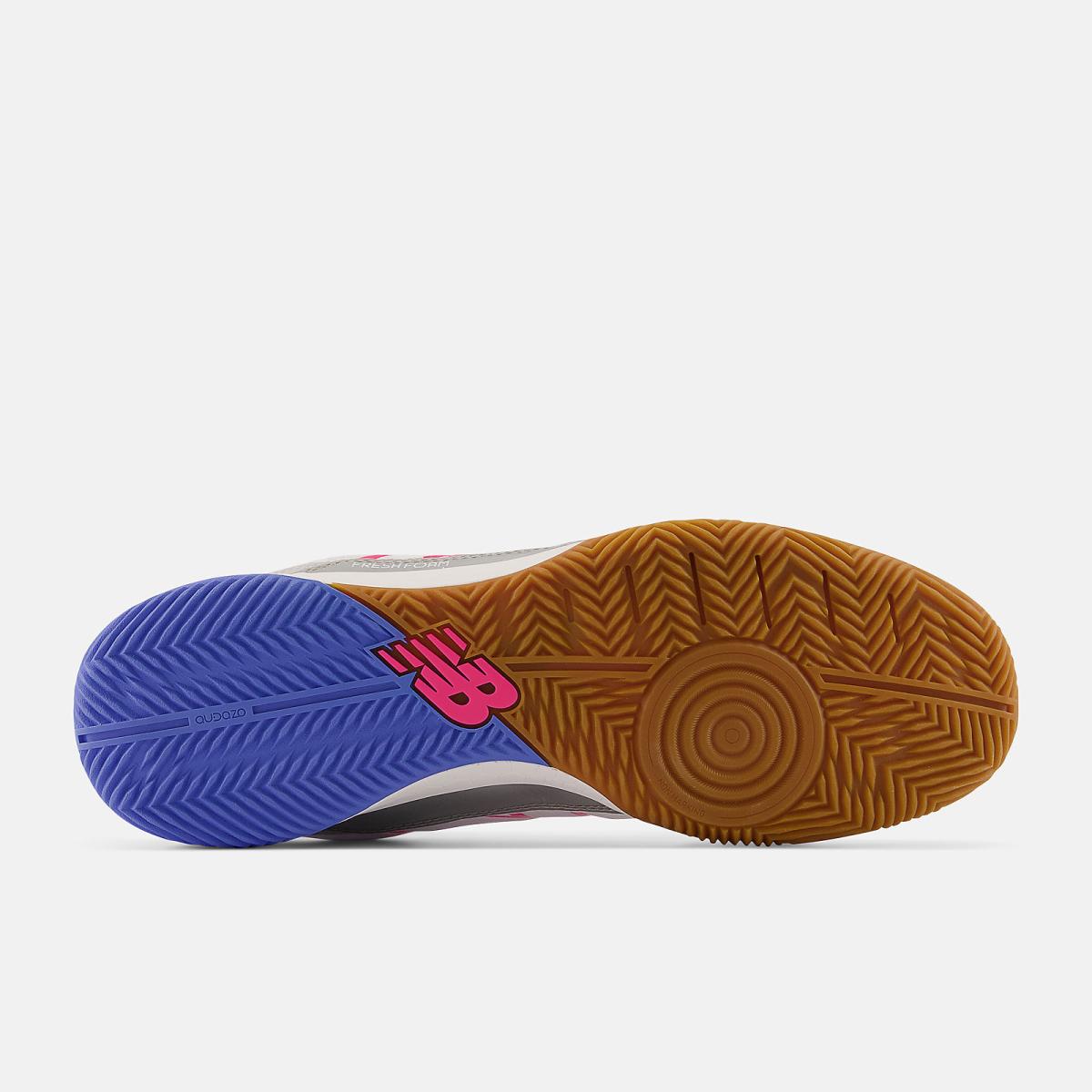 Soccer | Men/Women New Balance Fresh Foam Audazo V6 Pro IN White With Bright Lapis And Alpha Pink