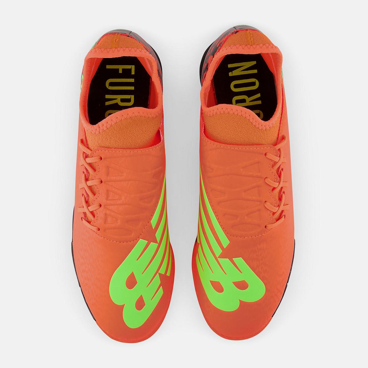 Soccer | Men/Women New Balance Furon V7 Dispatch TF Neon Dragonfly With Black And Coloro Green