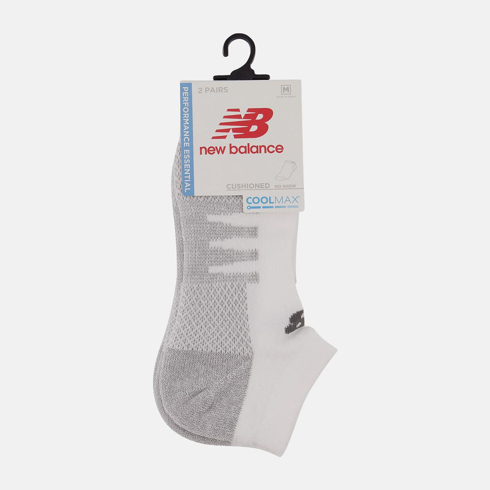 Socks | Men/Women New Balance Coolmax No Show Socks 2 Pack White