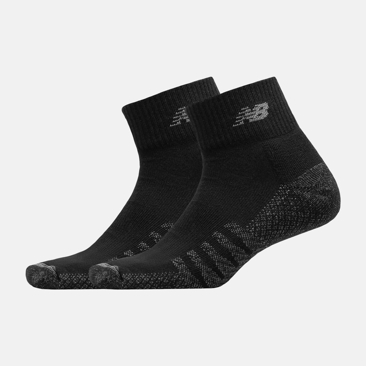 Socks | Men/Women New Balance Coolmax Quarter Socks 2 Pack Black