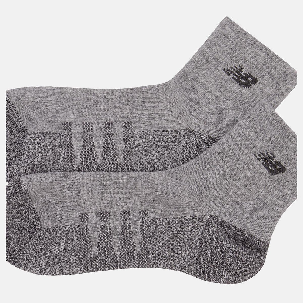 Socks | Men/Women New Balance Coolmax Quarter Socks 2 Pack Grey