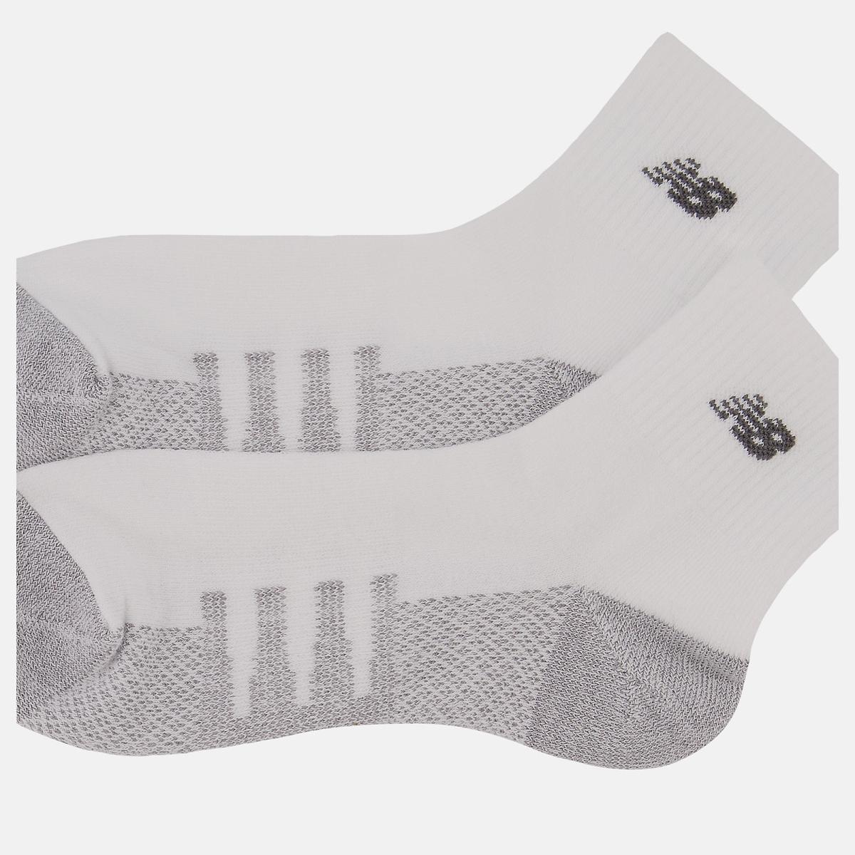 Socks | Men/Women New Balance Coolmax Quarter Socks 2 Pack White