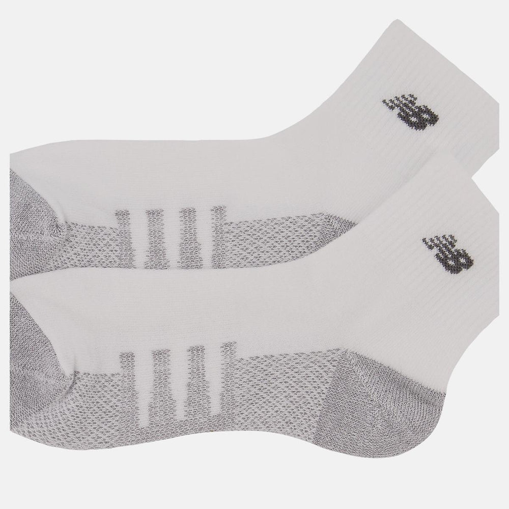 Socks | Men/Women New Balance Coolmax Quarter Socks 2 Pack White