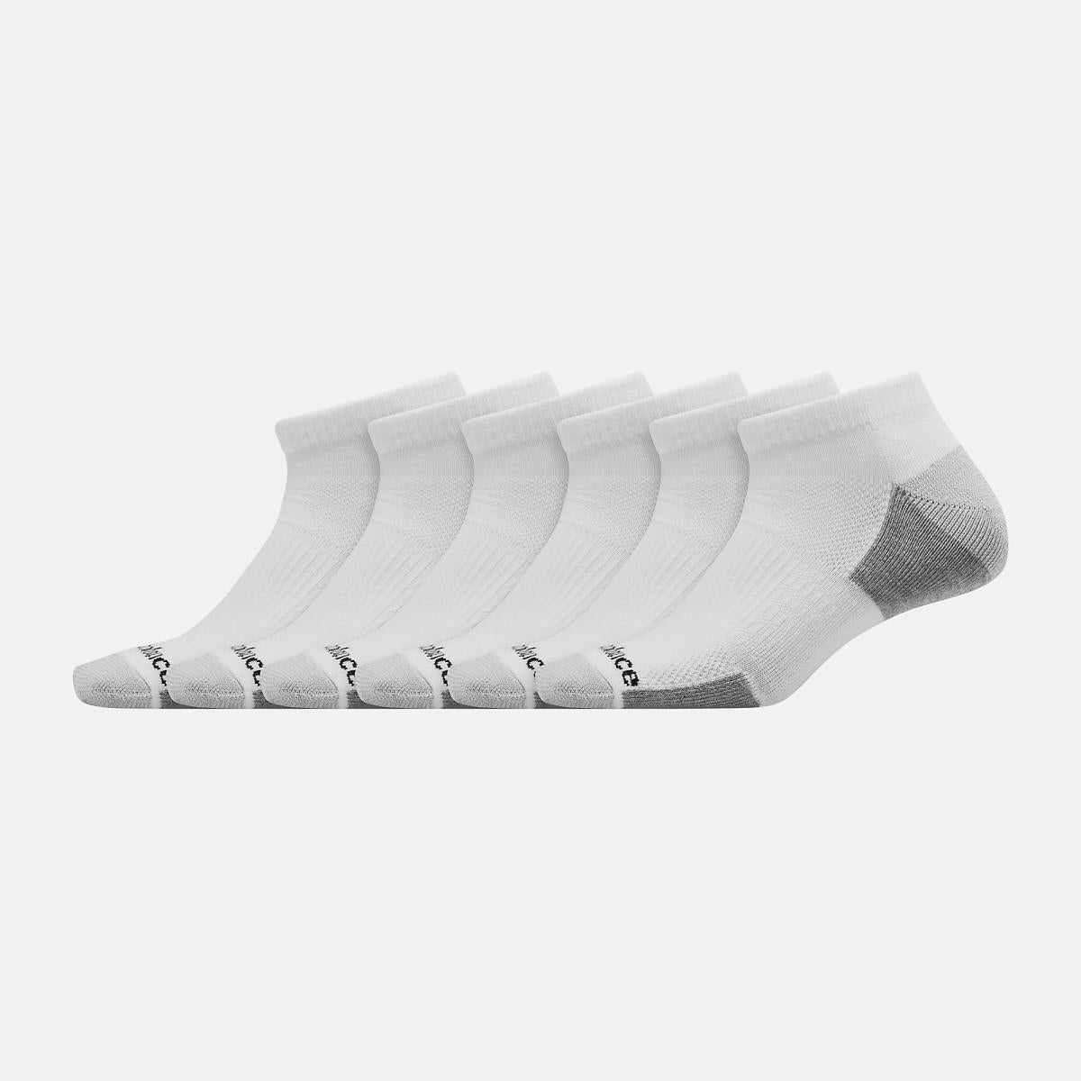 Socks | Men/Women New Balance Cushioned Low Cut Socks 6 Pack White