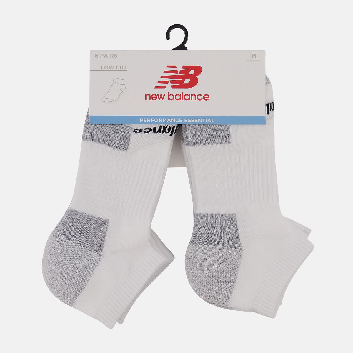 Socks | Men/Women New Balance Cushioned Low Cut Socks 6 Pack White