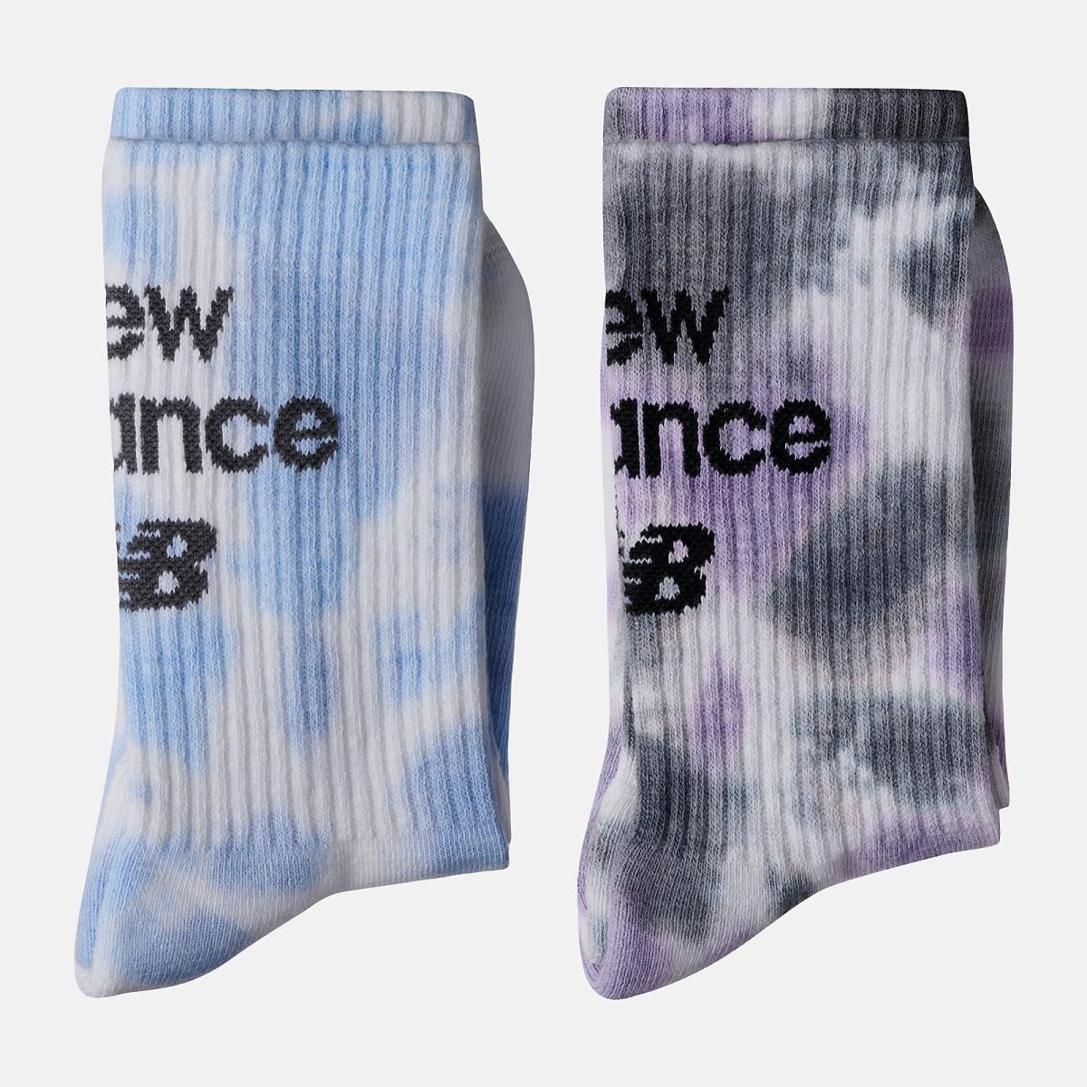 Socks | Men/Women New Balance NB Essential Tie Dye Midcalf 2 Pack Assorted 1 Colors