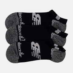 Socks | Men/Women New Balance No Show Run Sock 3 Pack Black With White