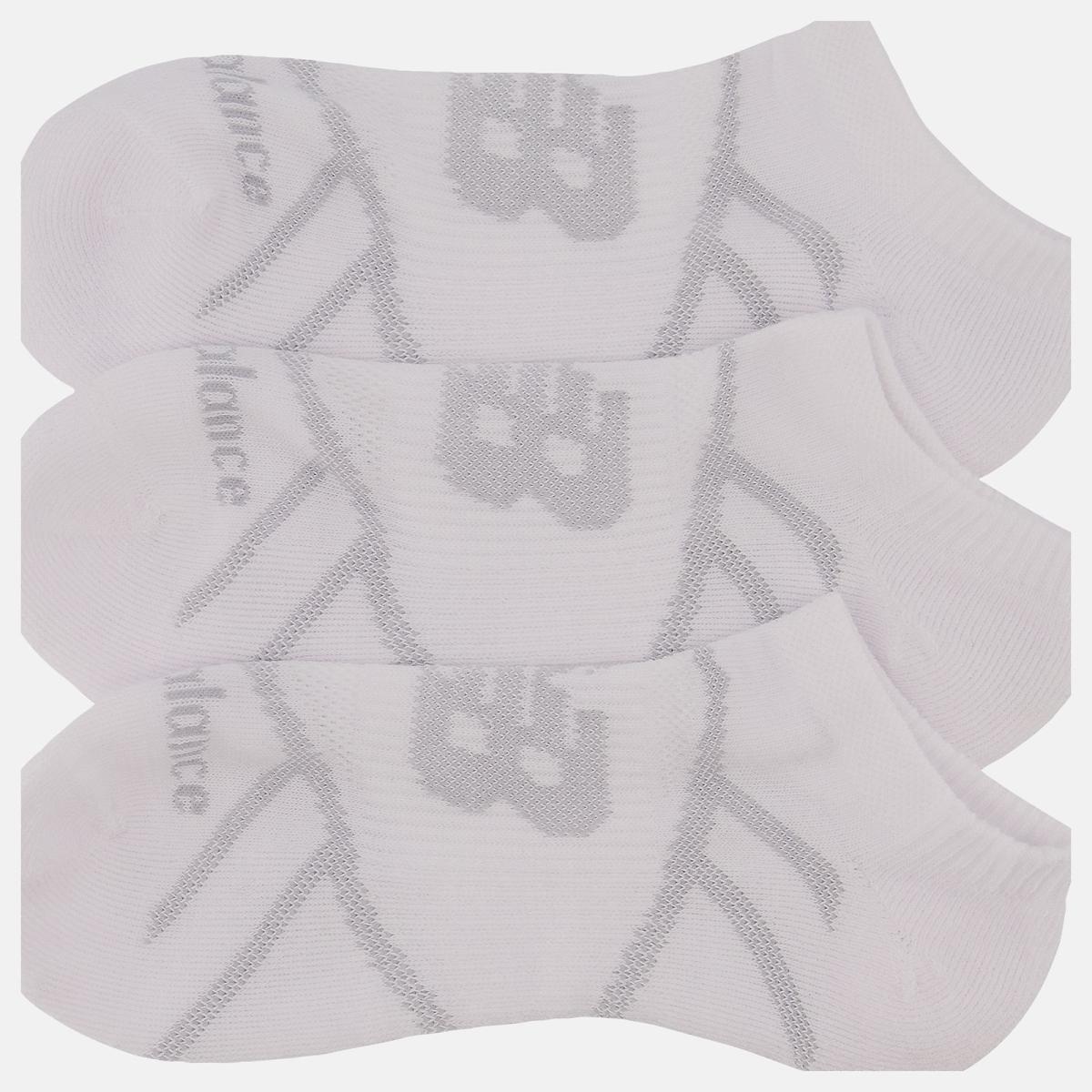 Socks | Men/Women New Balance Performance No Show Socks 3 Pack White