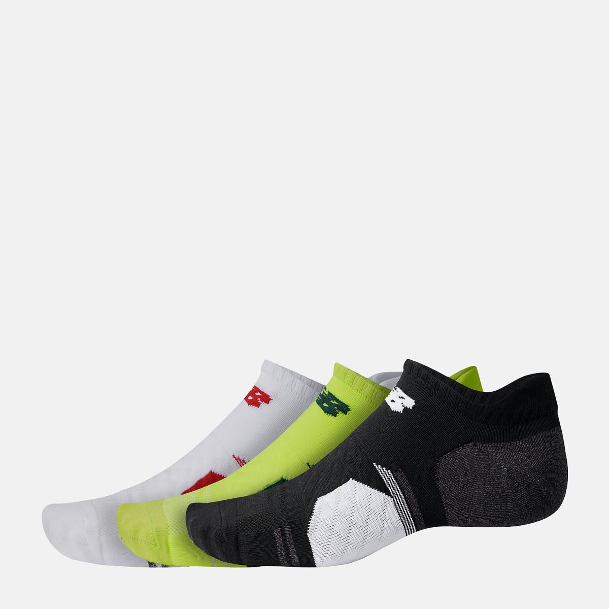 Socks | Men/Women New Balance Running No Show Tab 3 Pack Assorted 1 Colors