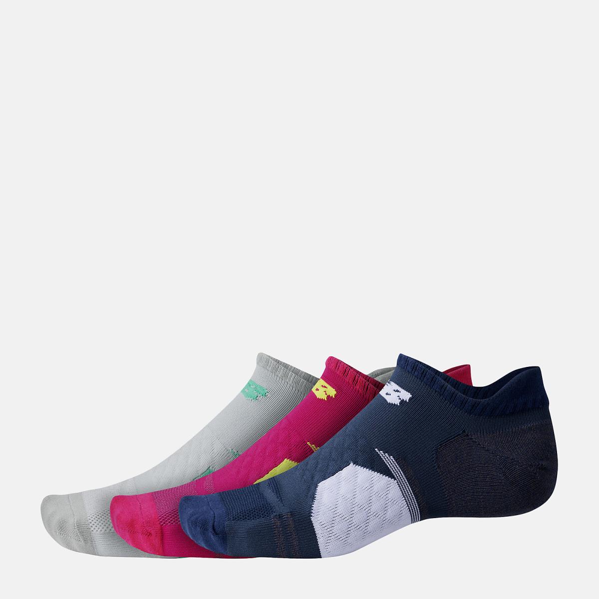 Socks | Men/Women New Balance Running No Show Tab 3 Pack Assorted Colors 2