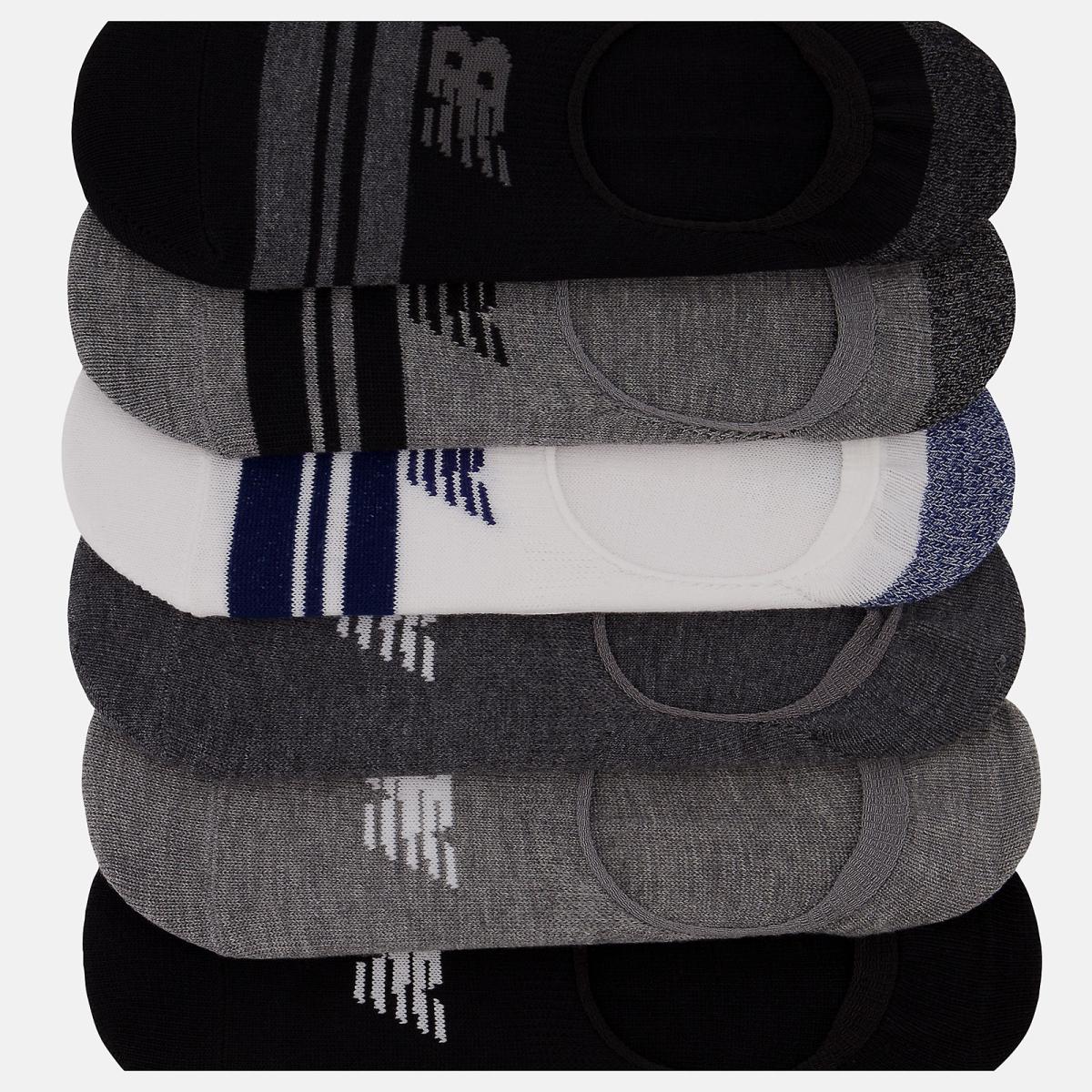 Socks | Men/Women New Balance Ultra Low No Show Socks 6 Pack Black Multi