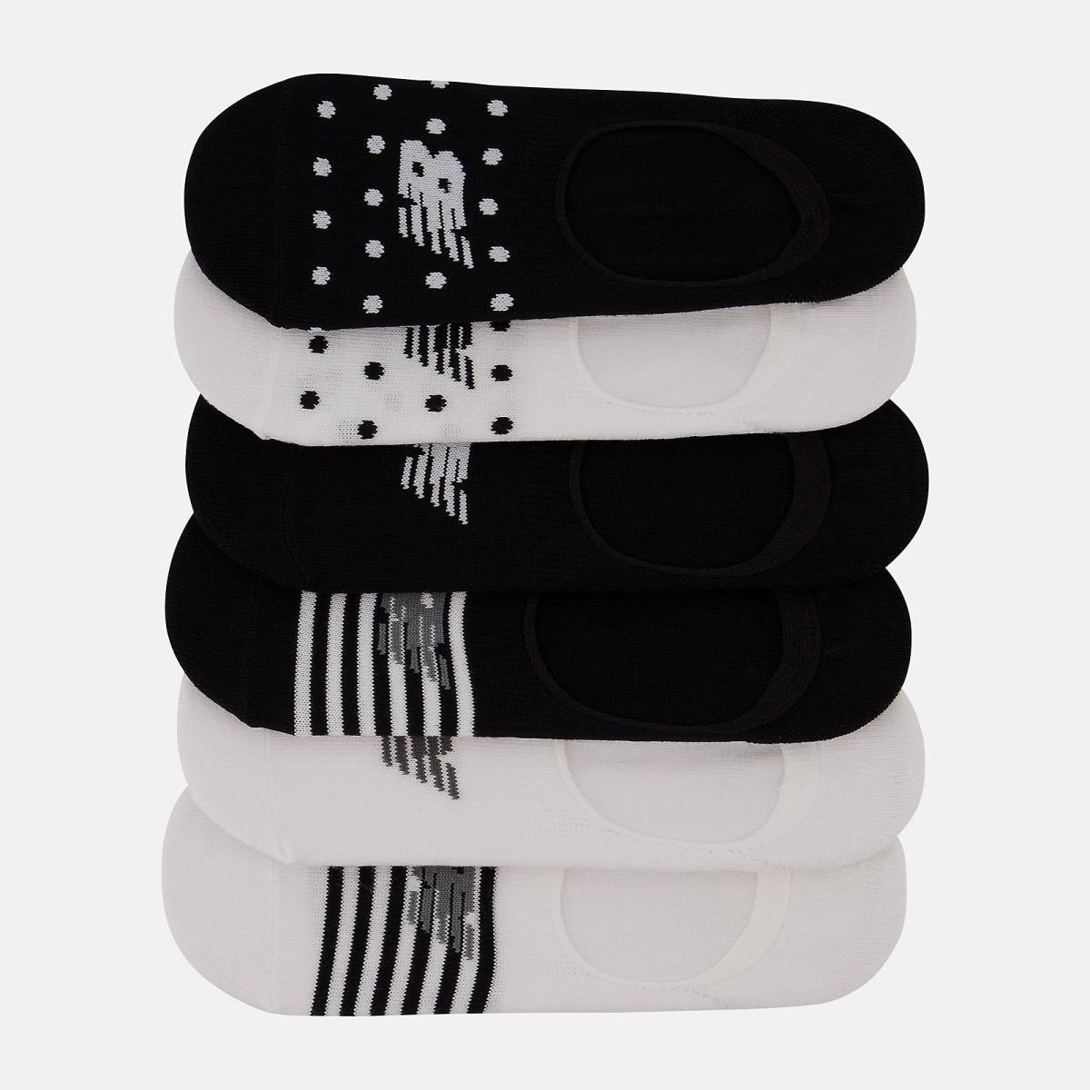 Socks | Men/Women New Balance Ultra Low No Show Socks 6 Pack Black With Black Multi