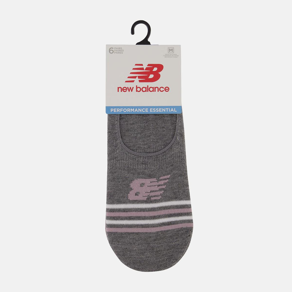 Socks | Men/Women New Balance Ultra Low No Show Socks 6 Pack White With Black