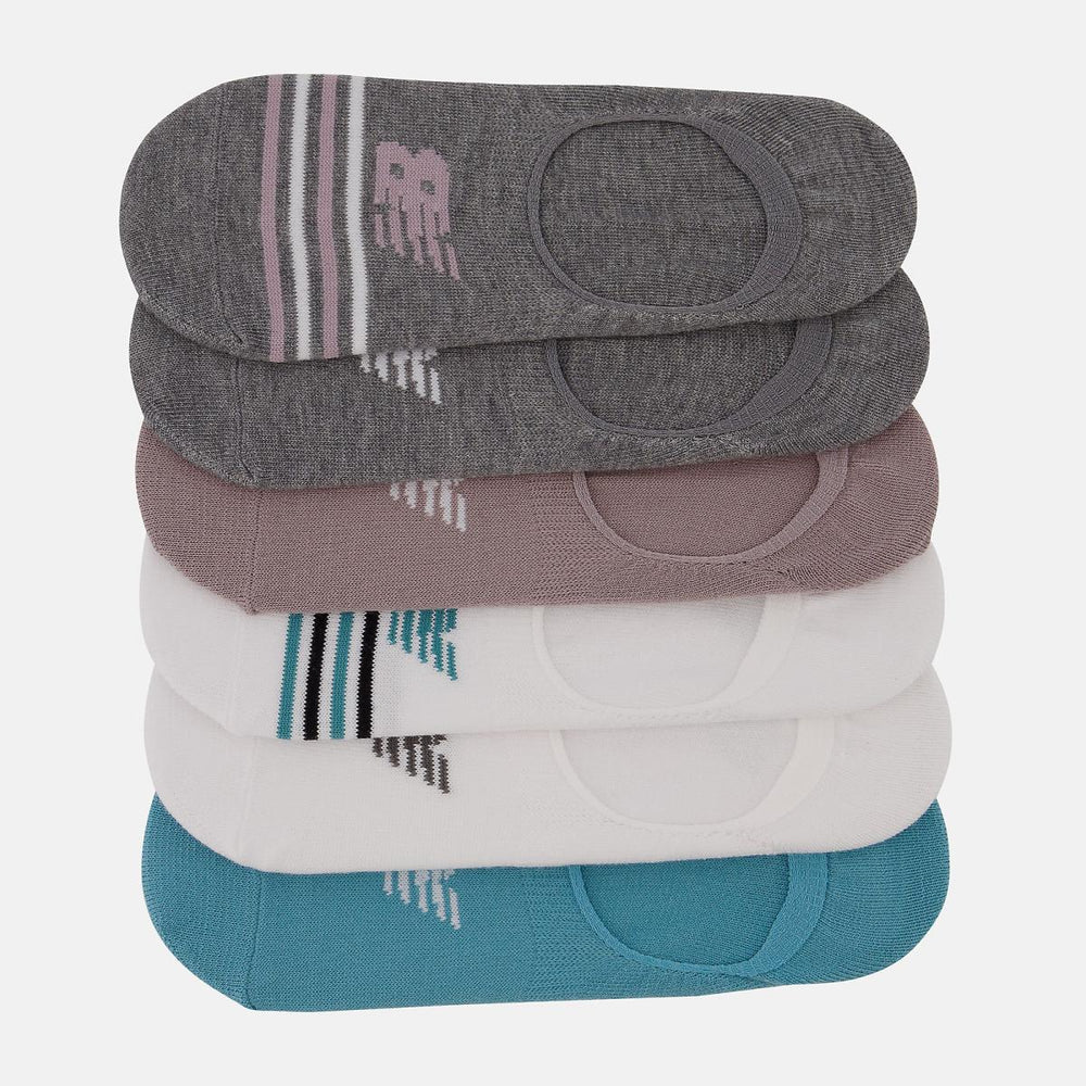 Socks | Men/Women New Balance Ultra Low No Show Socks 6 Pack White With Black