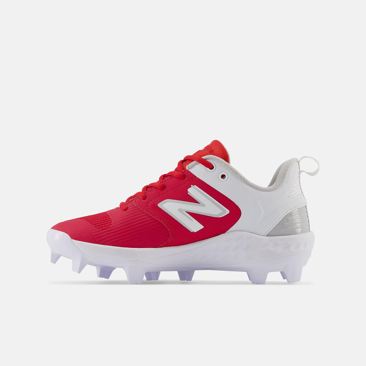 Softball | Women New Balance Fresh Foam Velo V3 Molded Red With White