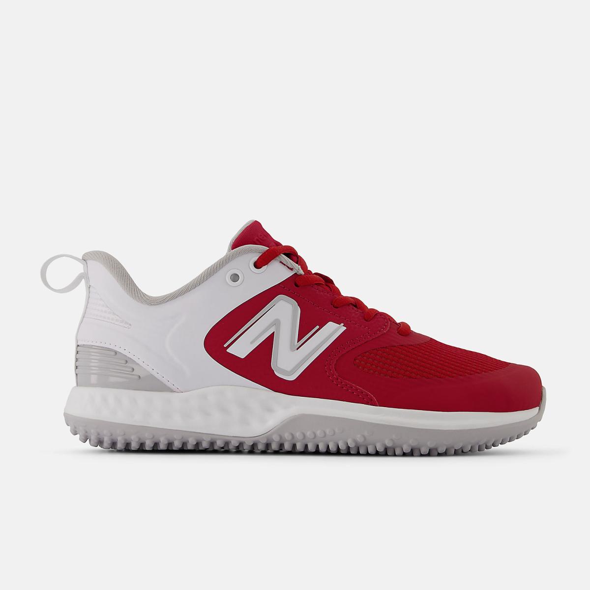 Softball | Women New Balance Fresh Foam Velo V3 Turf-Trainer Red With White