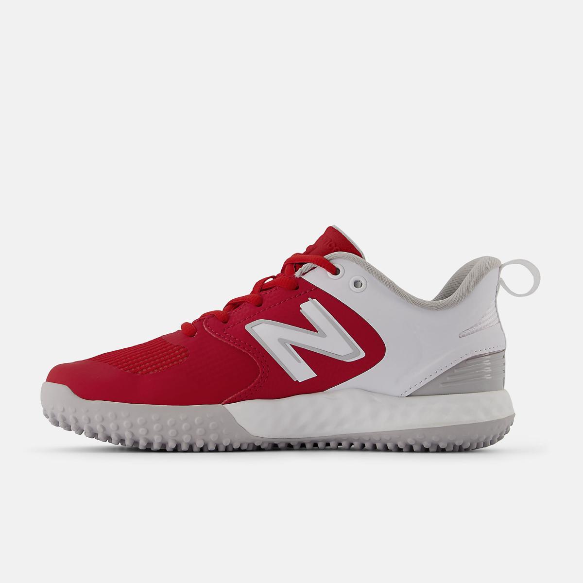 Softball | Women New Balance Fresh Foam Velo V3 Turf-Trainer Red With White