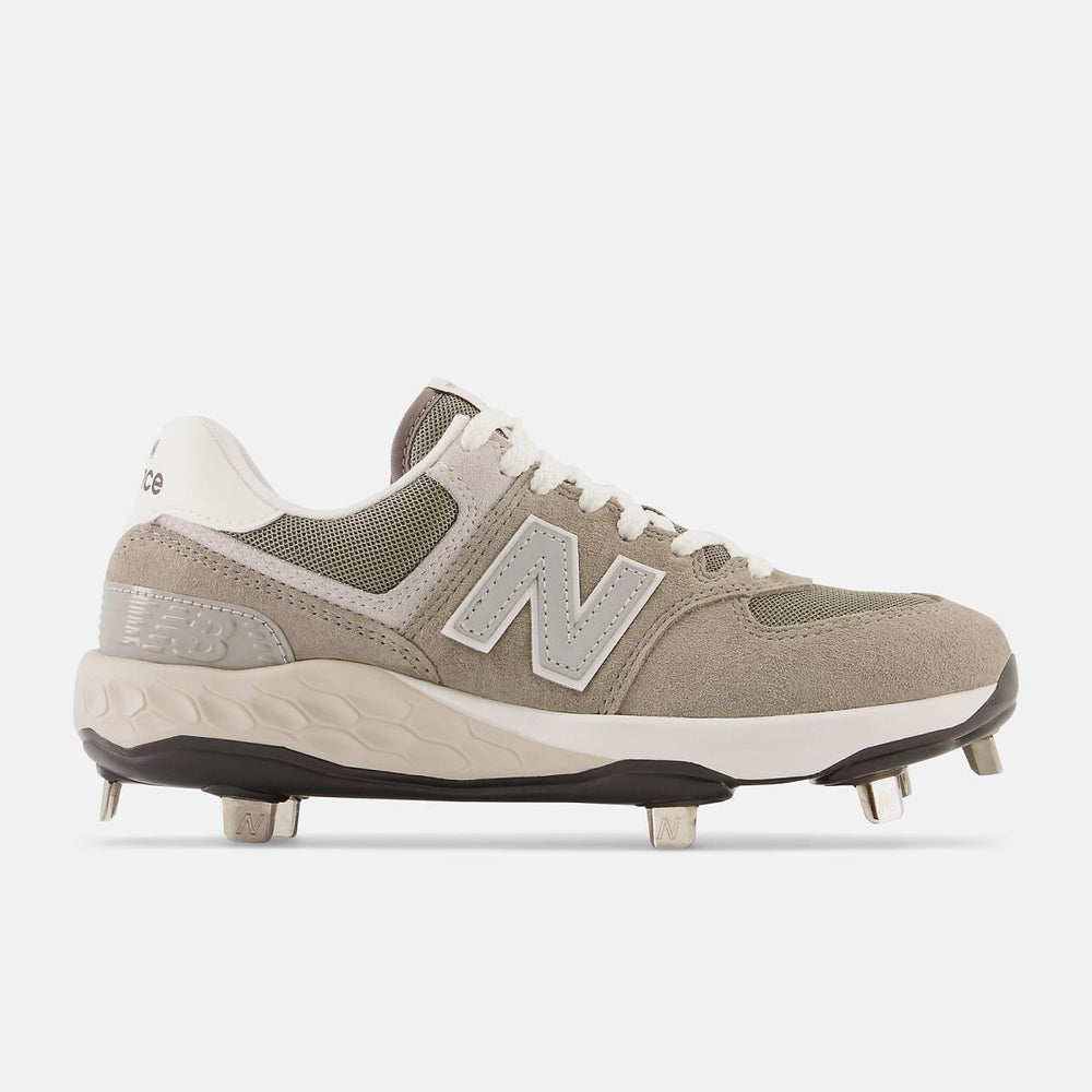 Softball | Women New Balance Fresh Foam X 574 Softball Shark Skin With Cement And Cool Gray
