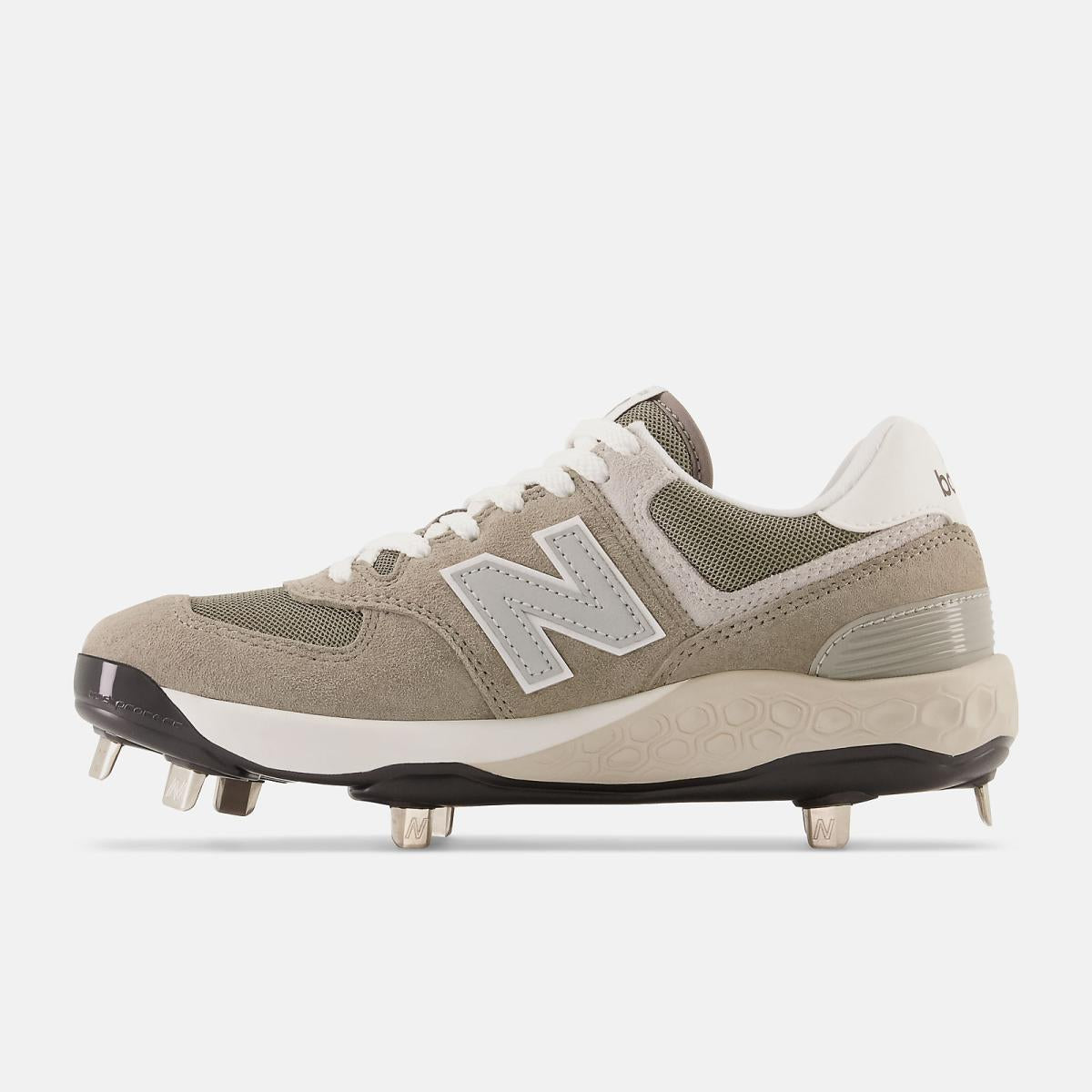 Softball | Women New Balance Fresh Foam X 574 Softball Shark Skin With Cement And Cool Gray