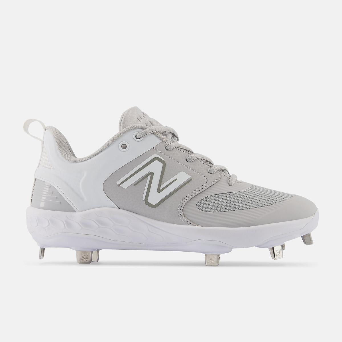Softball | Women New Balance Fresh Foam X Velo V3 Metal Grey With White