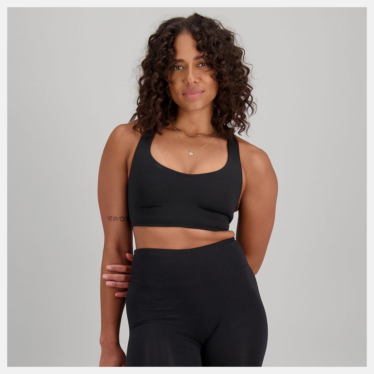 Sports Bras | Women New Balance NB Fortiflow Bra Black