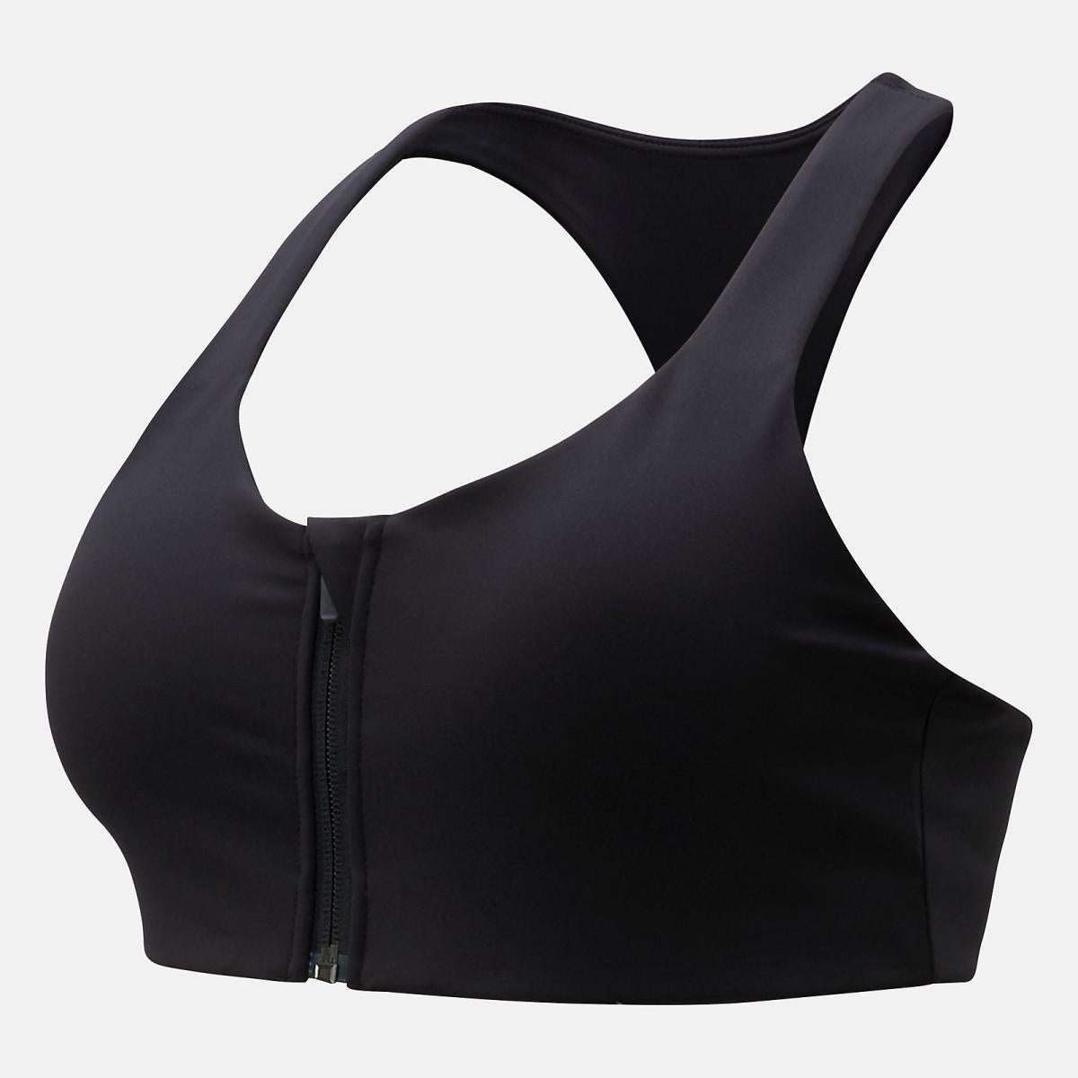 Sports Bras | Women New Balance NB Power X Zip Front Bra Black