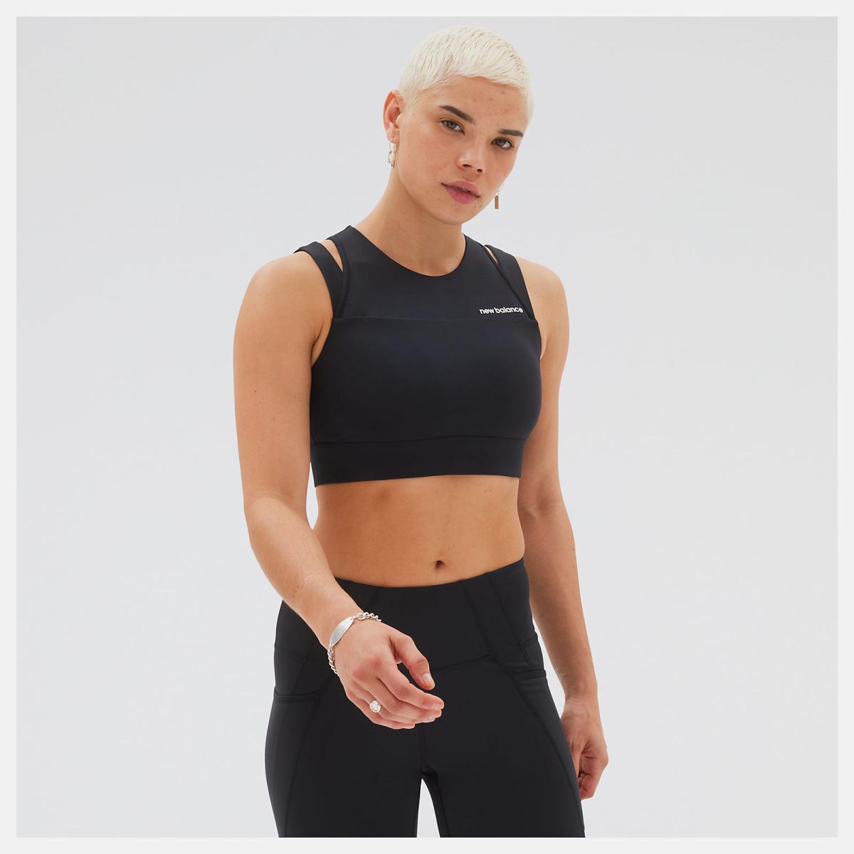 Sports Bras | Women New Balance Shape Shield Crop Bra Black