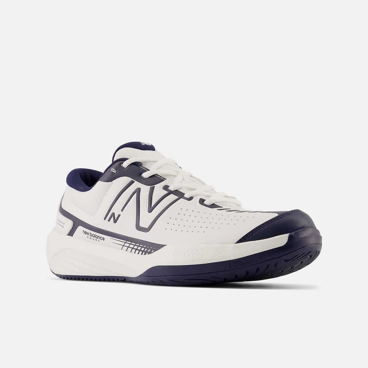 Tennis | Men New Balance 696v5 White With Navy