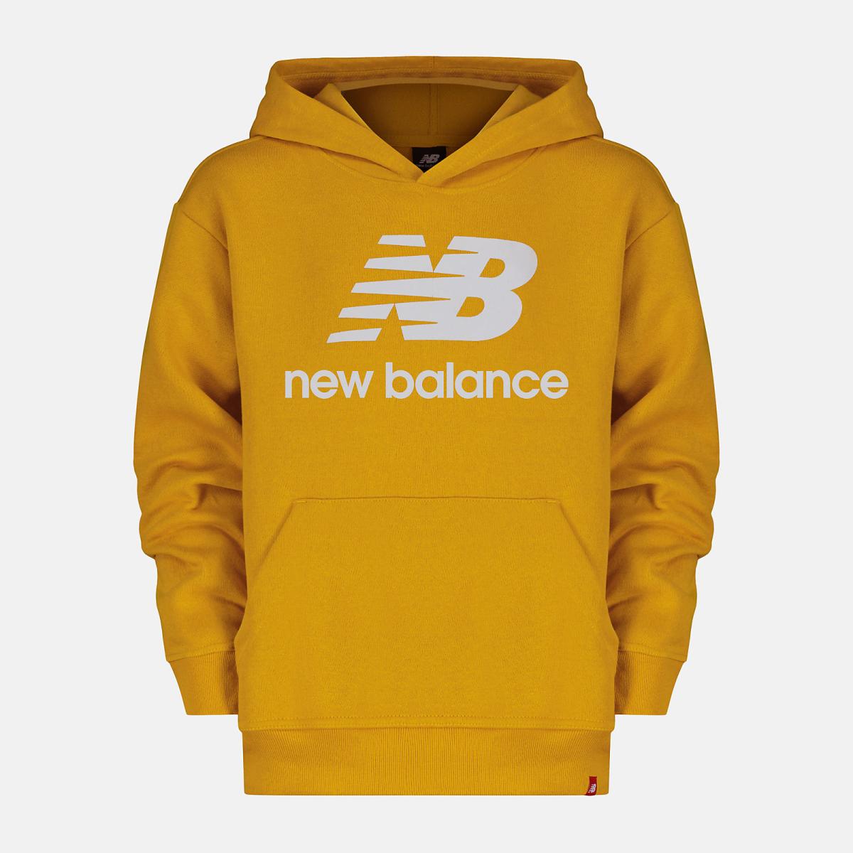 Tops | Kids New Balance Essential Logo Hoodie Golden Hour