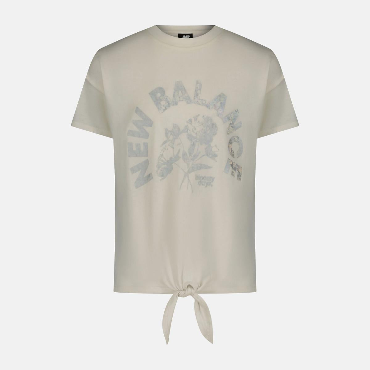 Tops | Kids New Balance NB Essential Tie Front Tee Sea Salt