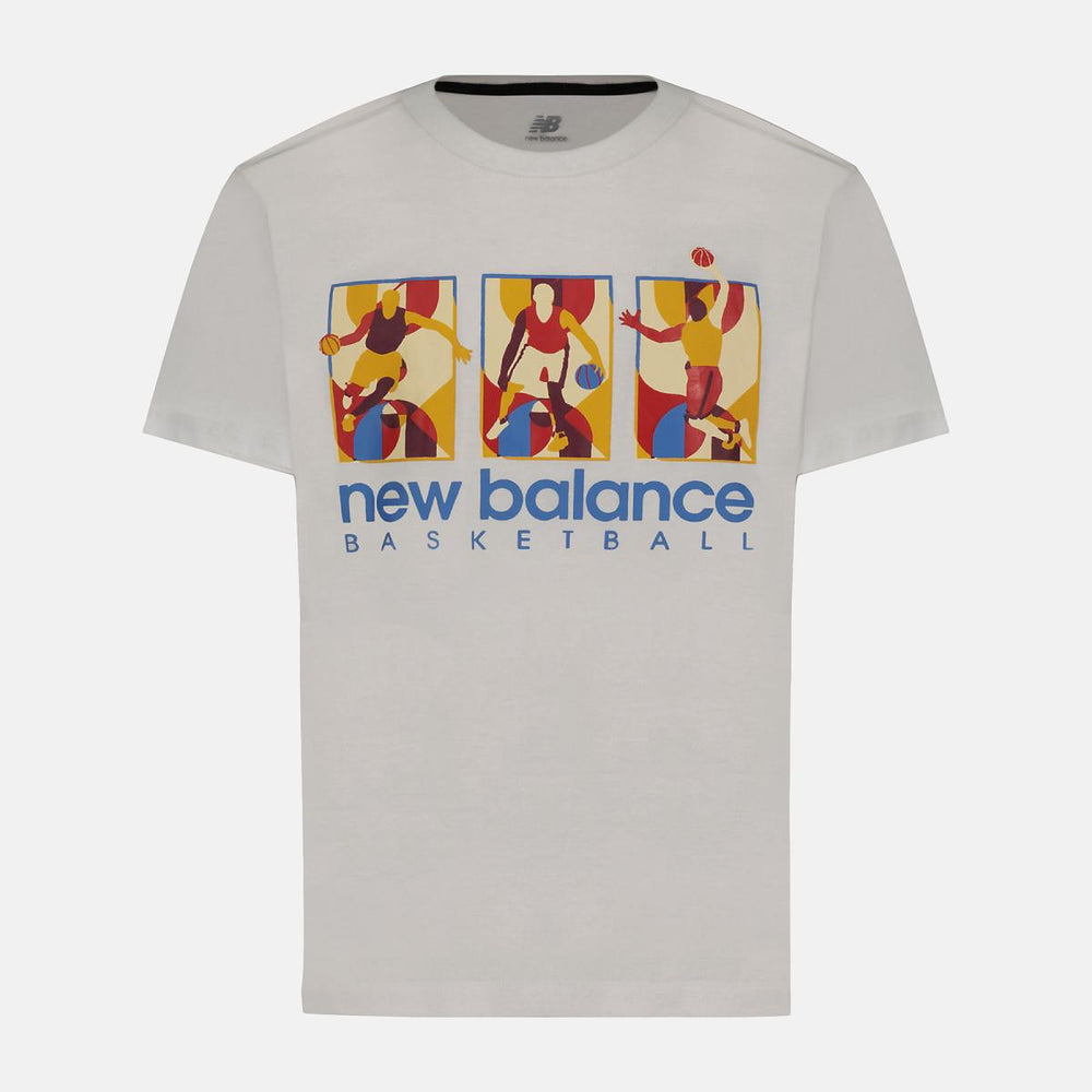 Tops | Kids New Balance NB Hoops Logo Tee White