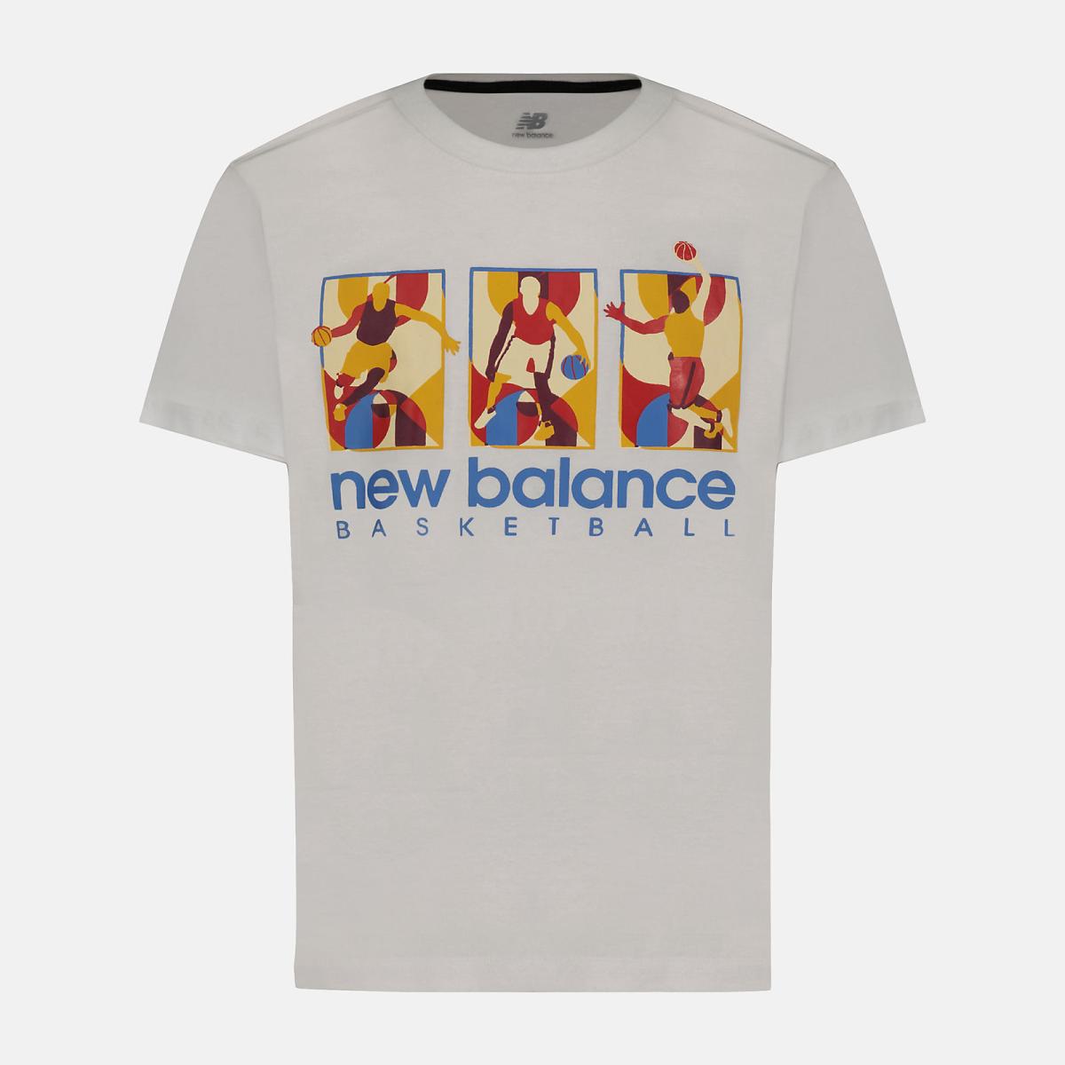 Tops | Kids New Balance NB Hoops Logo Tee White