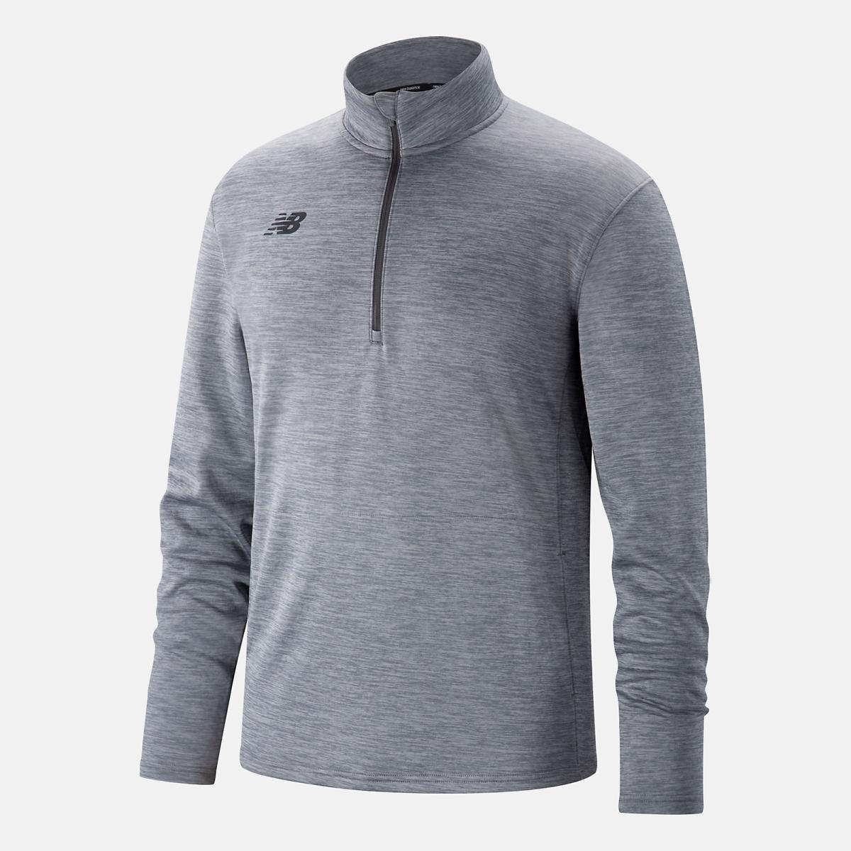Tops | Kids New Balance Youth Thermal Half Zip Med Heather Grey