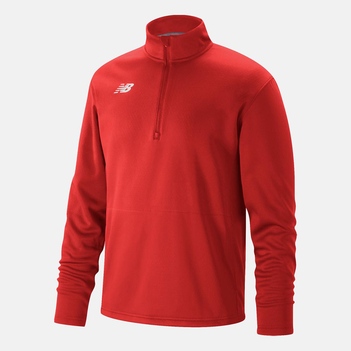 Tops | Kids New Balance Youth Thermal Half Zip Team Red