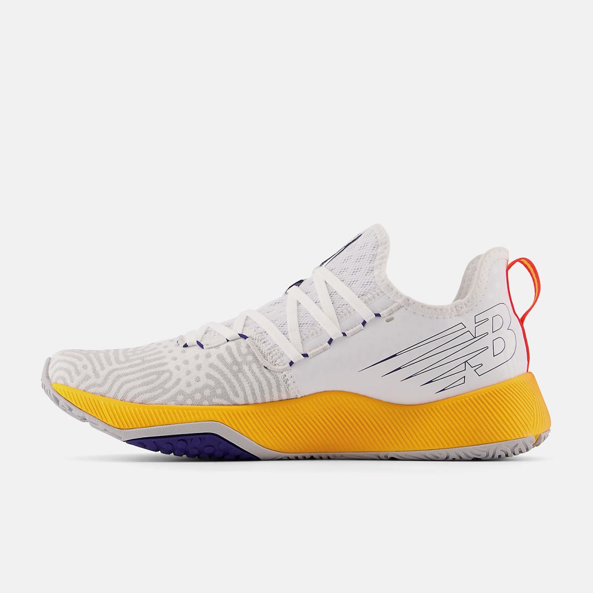 Training | Men New Balance FuelCell Trainer White With Electric Red