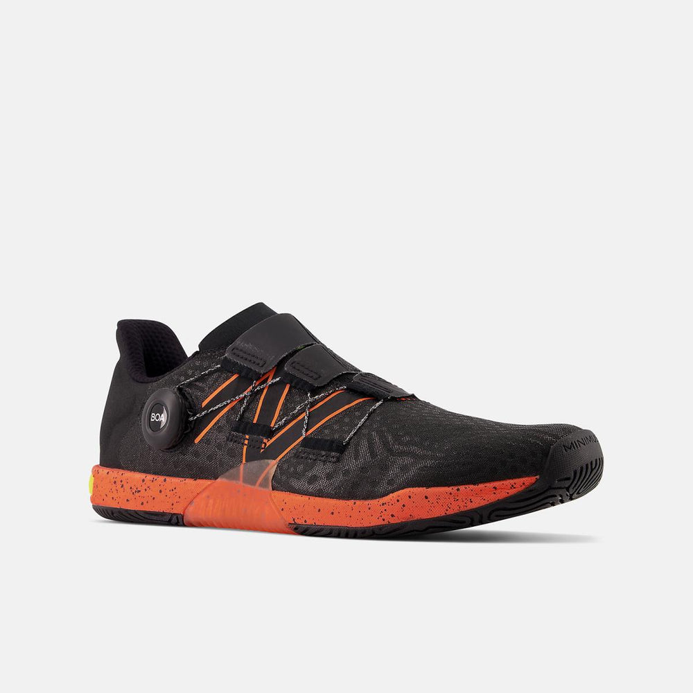 Training | Men New Balance Minimus TR BOA Blacktop With Blaze Orange
