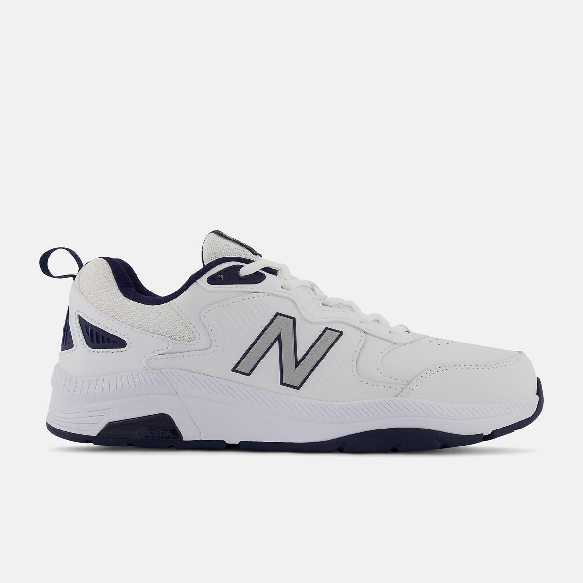 Training | Men New Balance MX857V3 White With Navy And Rain Cloud