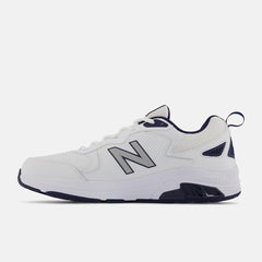 Training | Men New Balance MX857V3 White With Navy And Rain Cloud