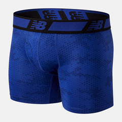 Underwear | Men New Balance Mens 6 Inch Boxer Brief 2 Pack Black Multi