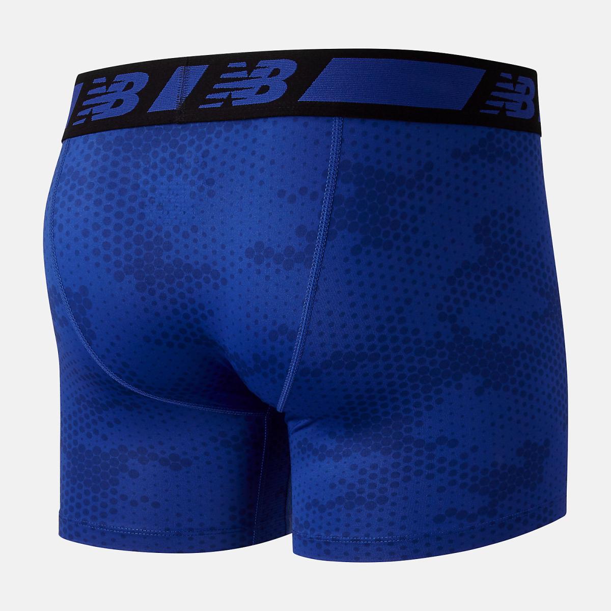 Underwear | Men New Balance Mens 6 Inch Boxer Brief 2 Pack Black Multi