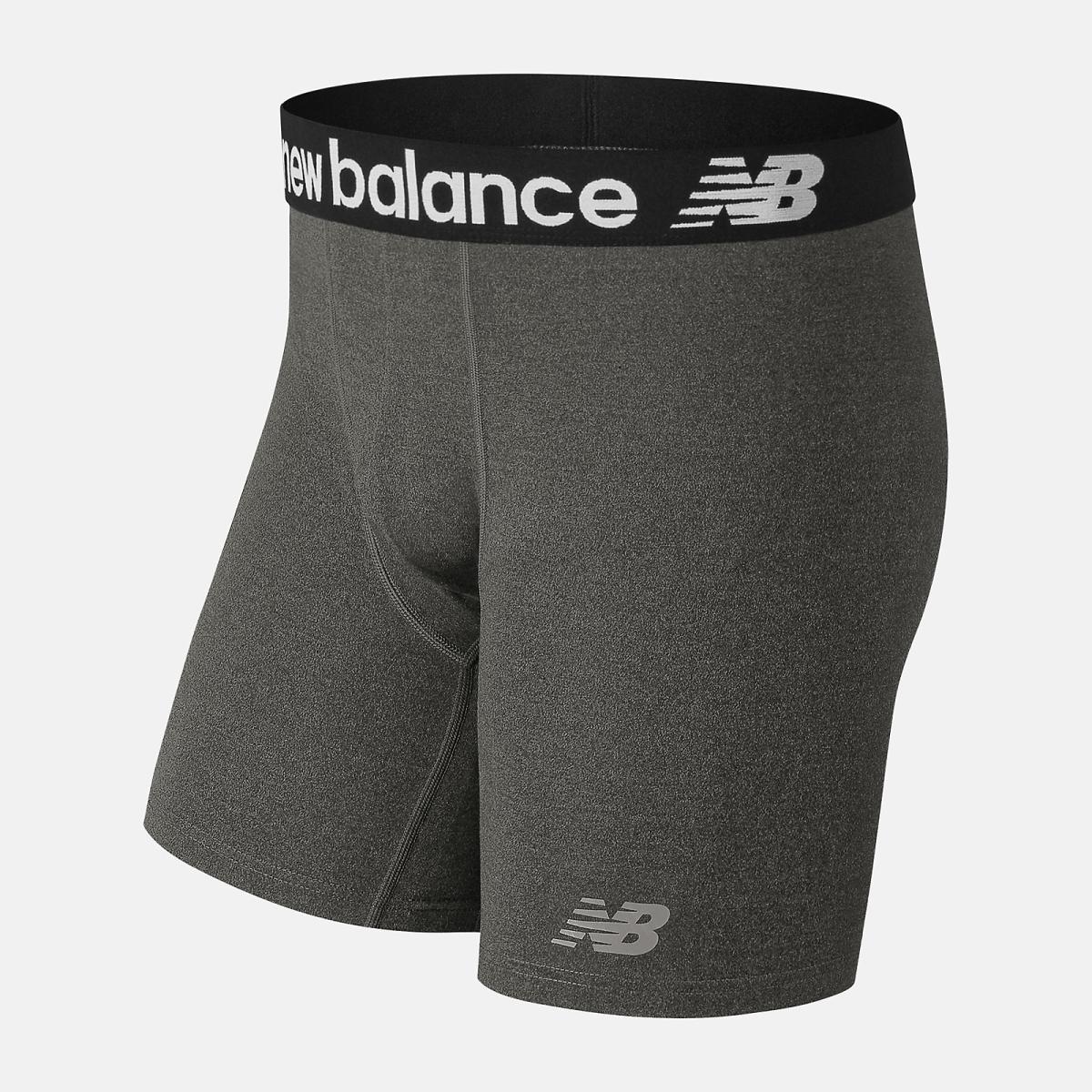 Underwear | Men New Balance Mens 6 Inch Ultra Boxer Brief Heather Grey
