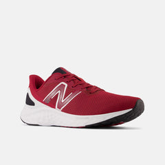 Walking | Men New Balance Fresh Foam Arishi V4 Crimson With White And Silver Metallic