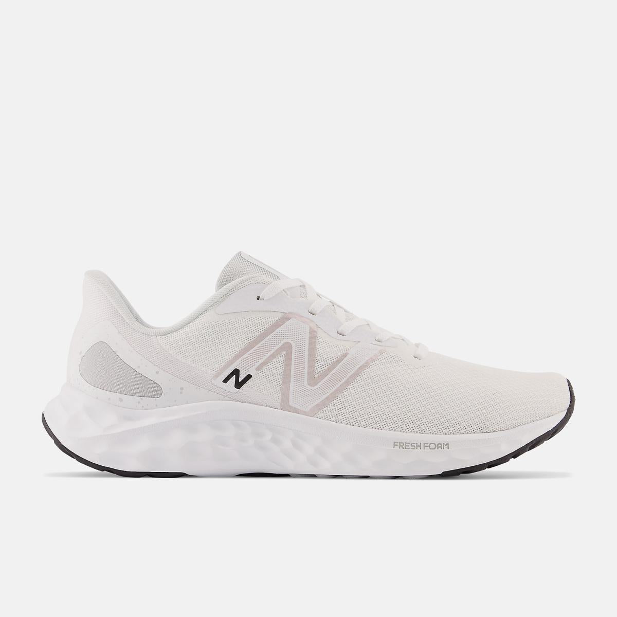 Walking | Men New Balance Fresh Foam Arishi V4 White With Light Aluminum And Silver Metallic