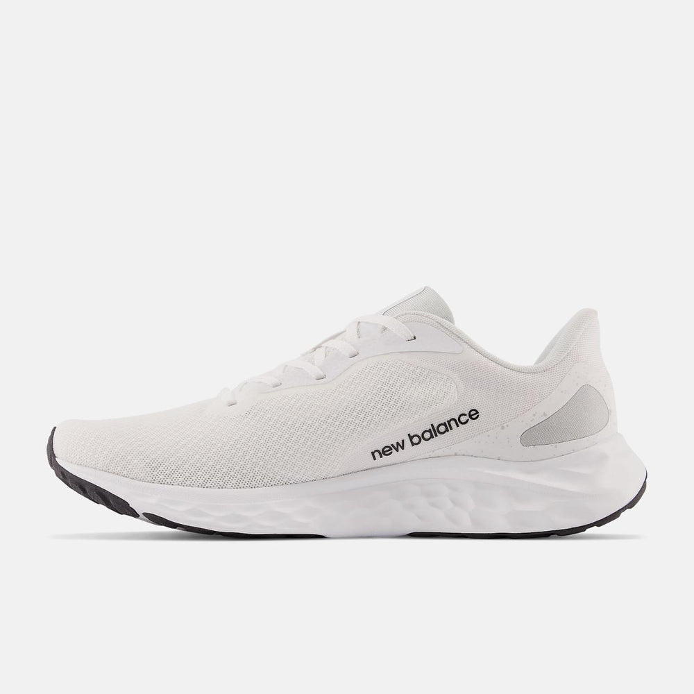 Walking | Men New Balance Fresh Foam Arishi V4 White With Light Aluminum And Silver Metallic