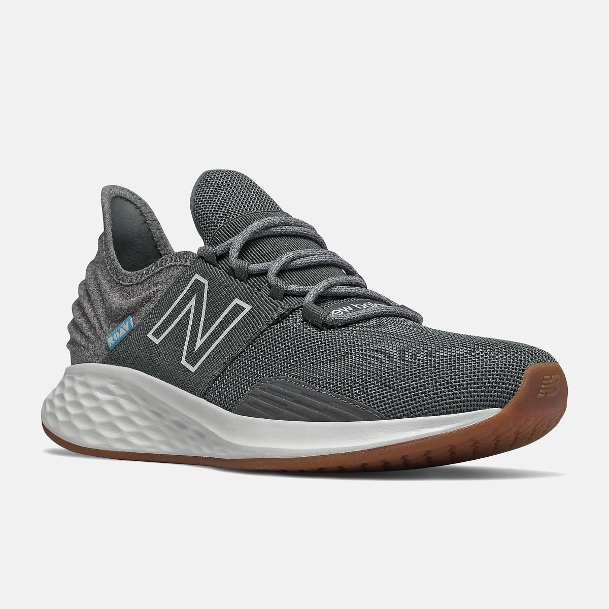 Walking | Men New Balance Fresh Foam Roav Tee Shirt Lead With Light Aluminum
