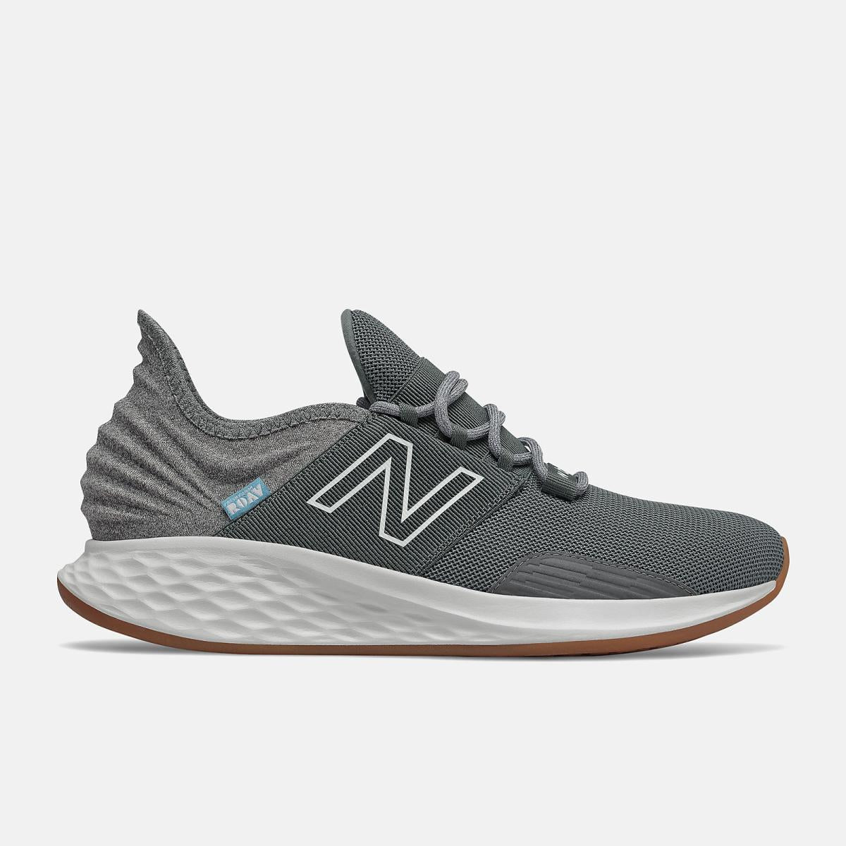 Walking | Men New Balance Fresh Foam Roav Tee Shirt Lead With Light Aluminum