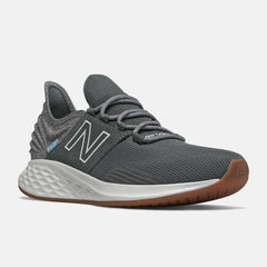 Walking | Men New Balance Fresh Foam Roav Tee Shirt Lead With Light Aluminum