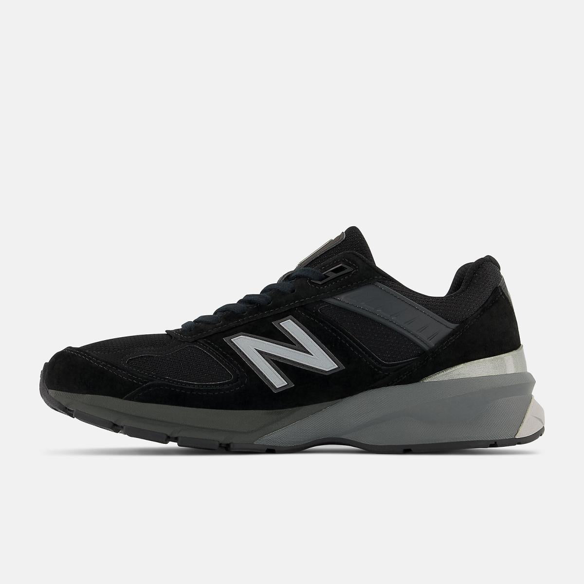 Walking | Men New Balance MADE In USA 990v5 Core Black With Silver