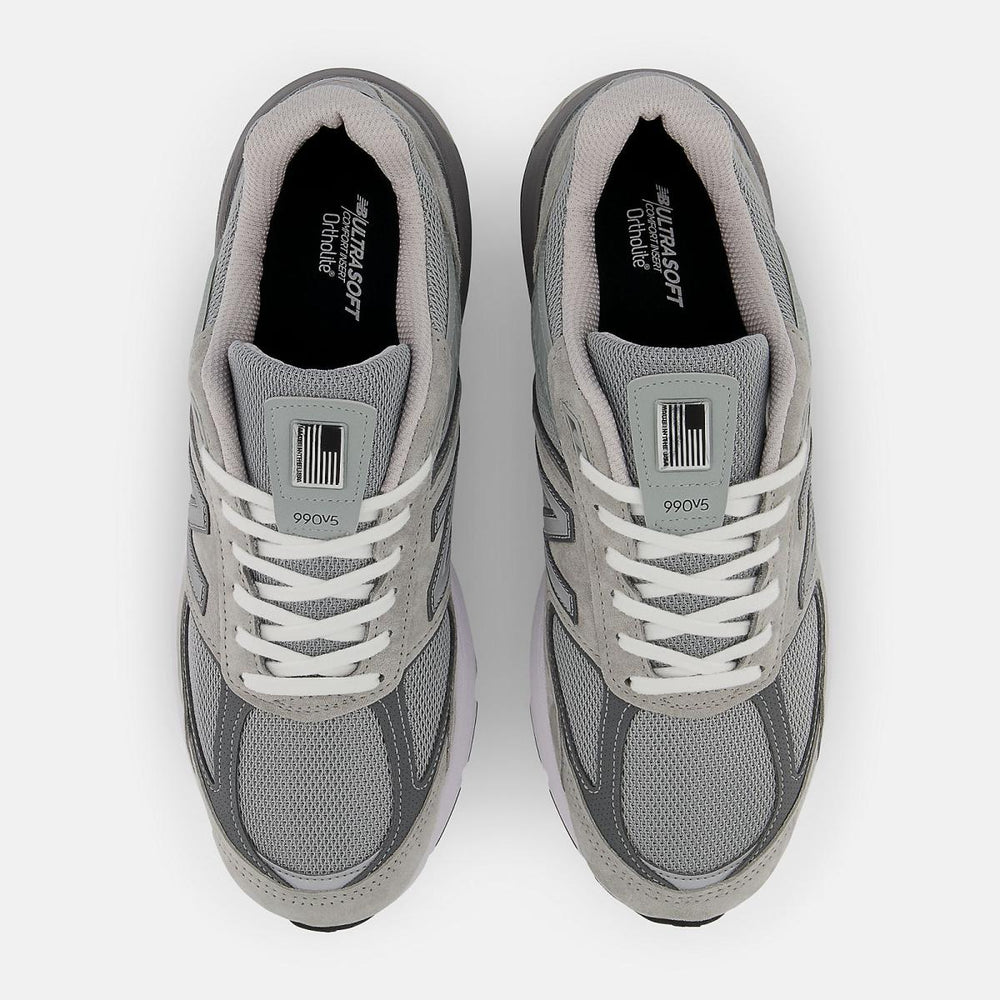 Walking | Men New Balance MADE In USA 990v5 Core Grey With Castlerock